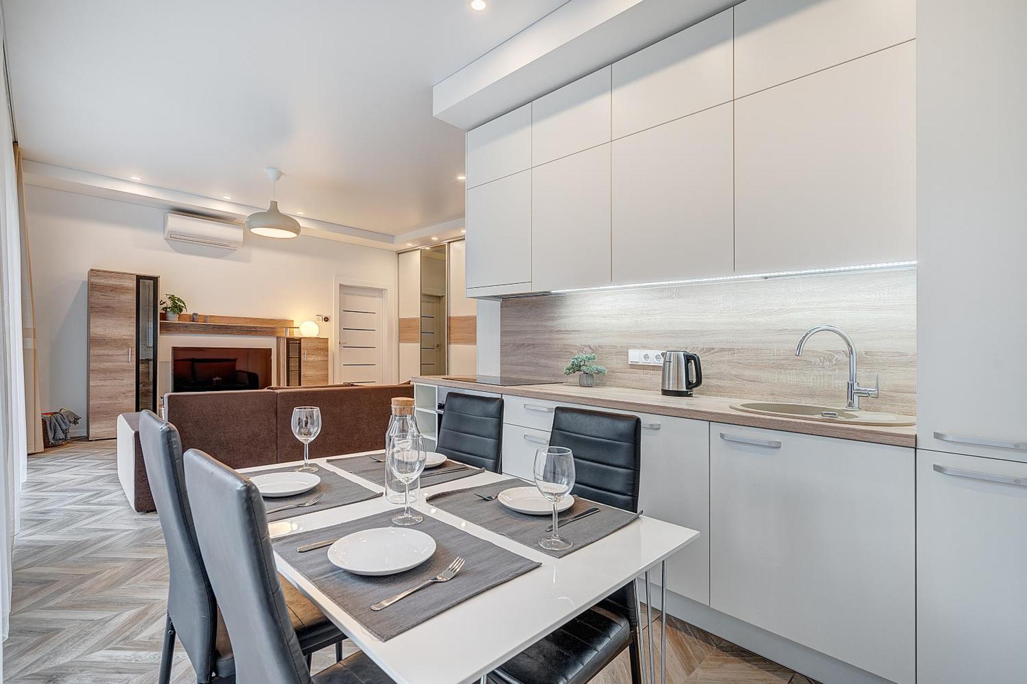 Cohost I New Basteja Life Apartments W-Garage Prkg & Self Check-In VNO Szoba fotó