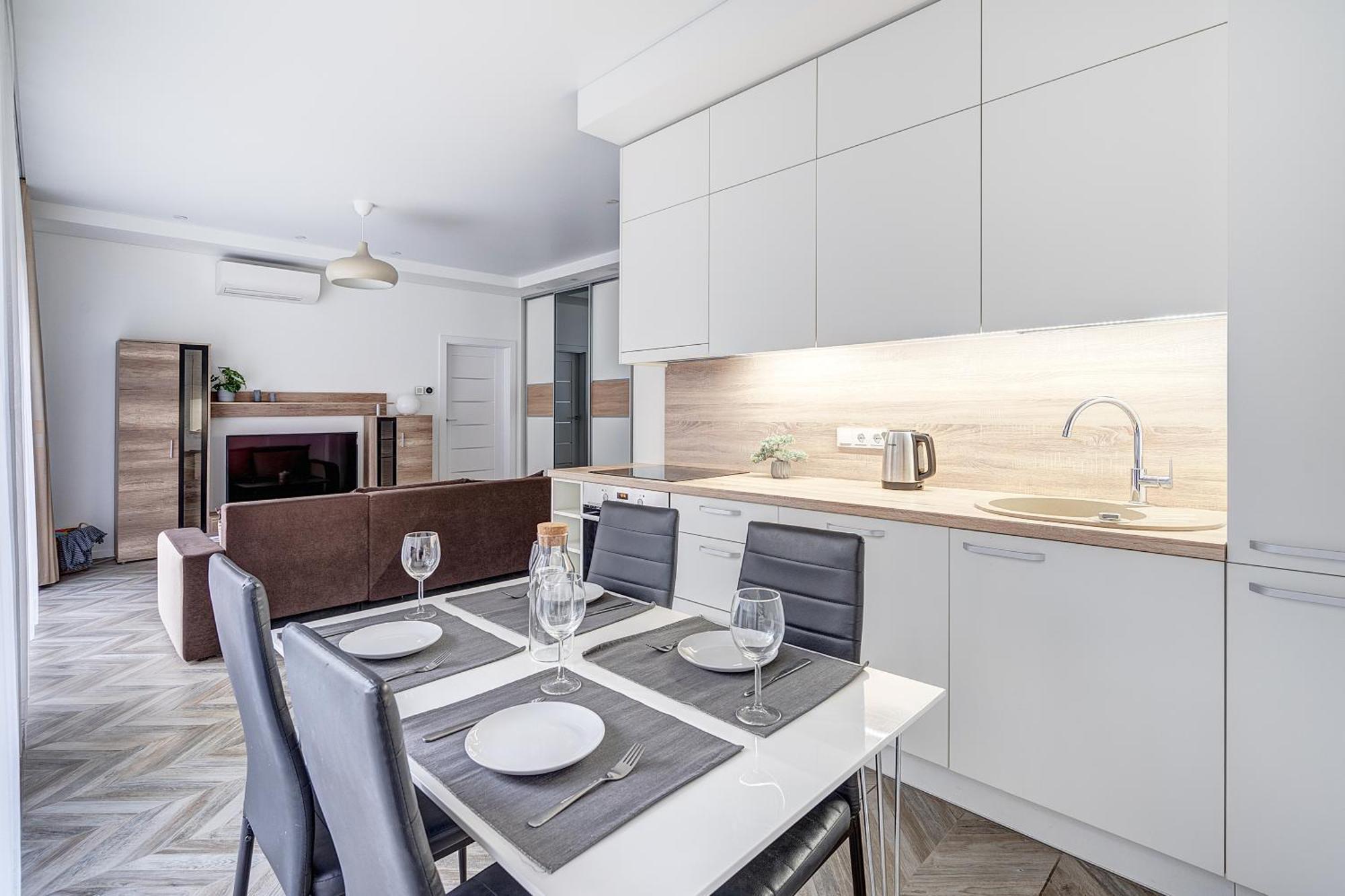 Cohost I New Basteja Life Apartments W-Garage Prkg & Self Check-In VNO Szoba fotó