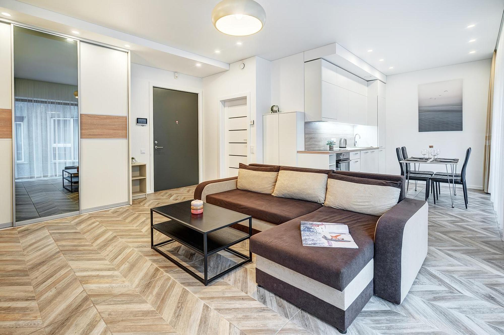 Cohost I New Basteja Life Apartments W-Garage Prkg & Self Check-In VNO Szoba fotó